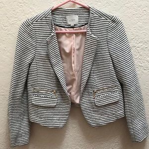 Loft Striped Twill Blazer